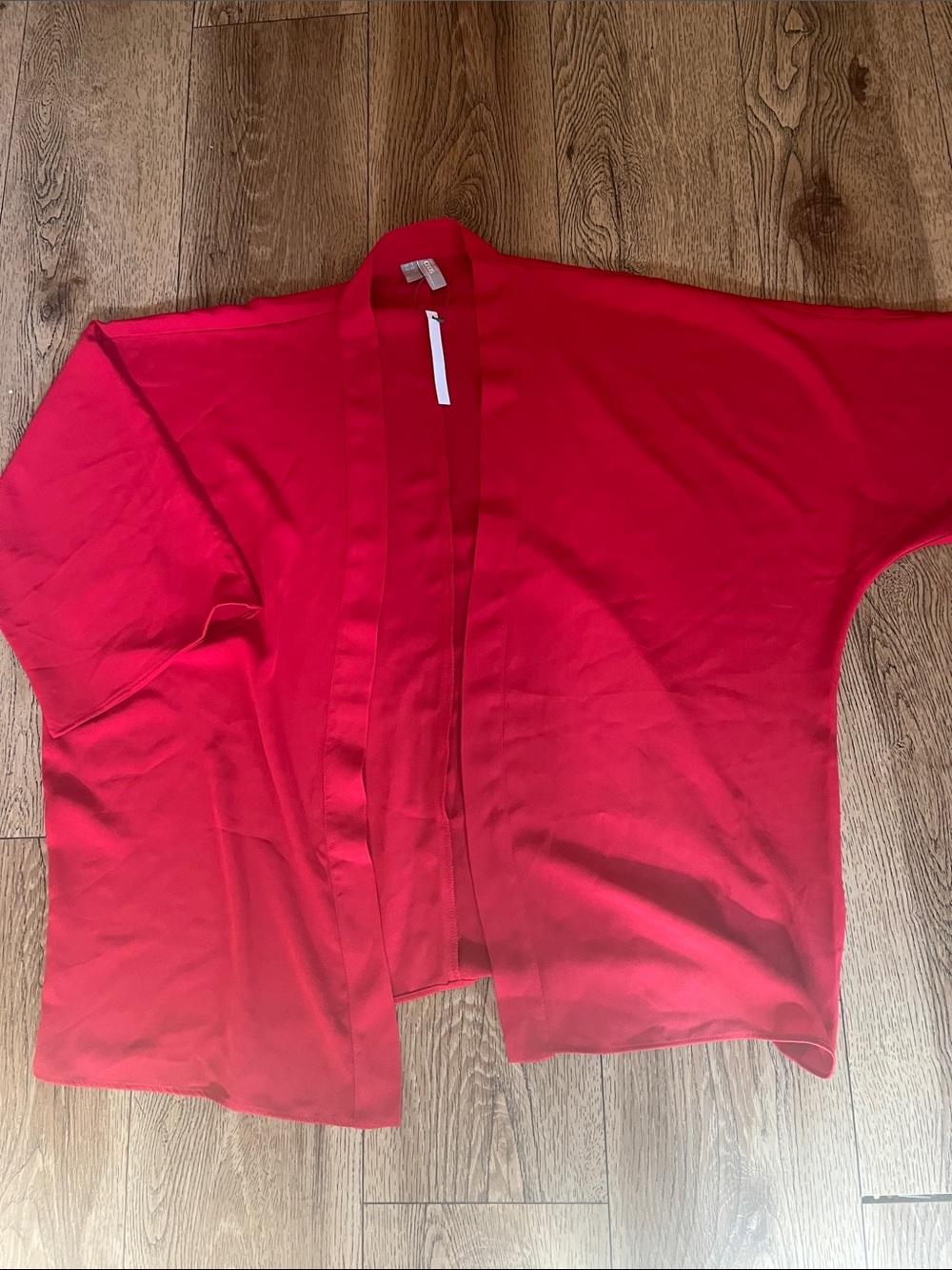ASOS  komono Bright Red Open-Front Draped Cardigan